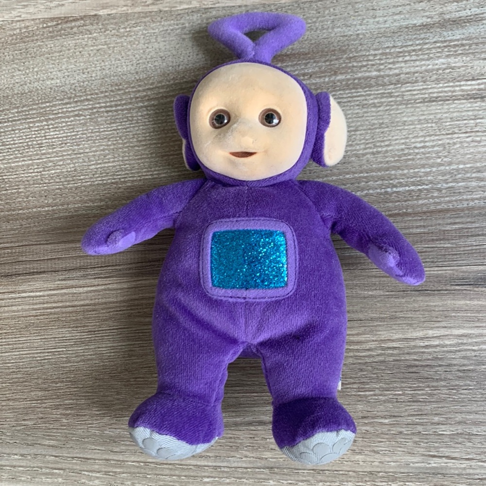 1998 Eden Teletubbies Plush Tinky Winky Purple TinkyWinky Toy Doll Vintage 1990s